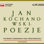 Narodowe Czytanie 2025 – poezja Jana Kochanowskiego