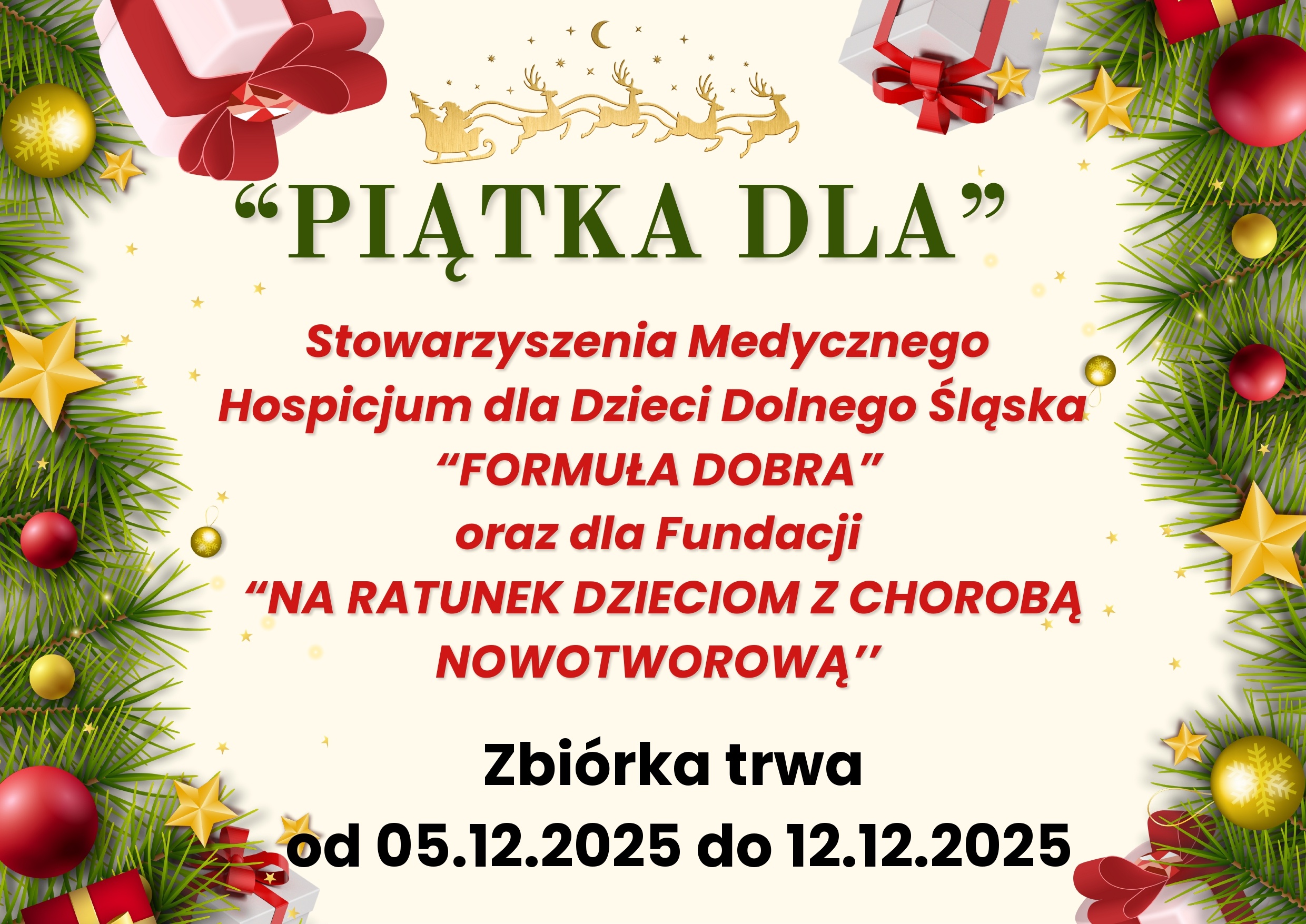 „Akcja charytatywna „Piątka dla…”