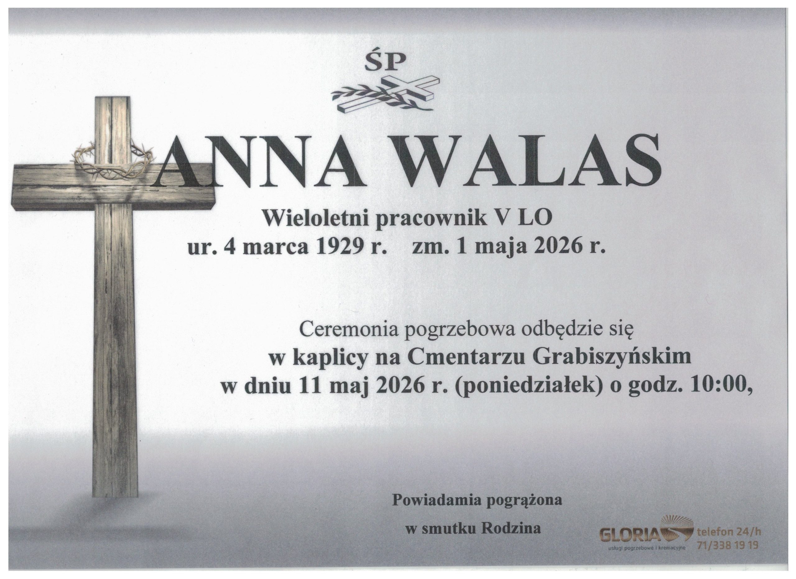 Pożegnanie Pani Anny Walas, wieloletniej pracowniczki LO nr V.