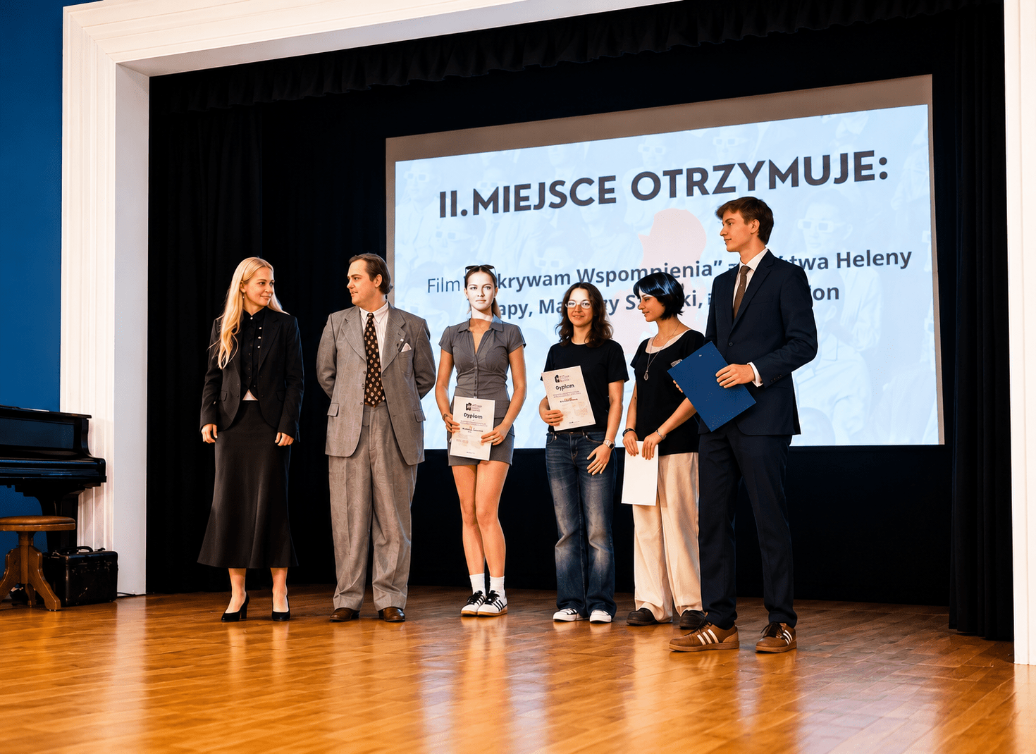 Drugie miejsce uczennic z LO nr V na Wrocławskim Młodzieżowym Konkursie Filmowym!!