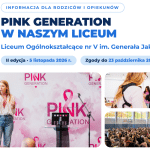 II edycja Pink Generation w LO nr V – Zaproszenie dla uczniów klas 3 i 4
